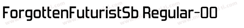 ForgottenFuturistSb Regular字体转换